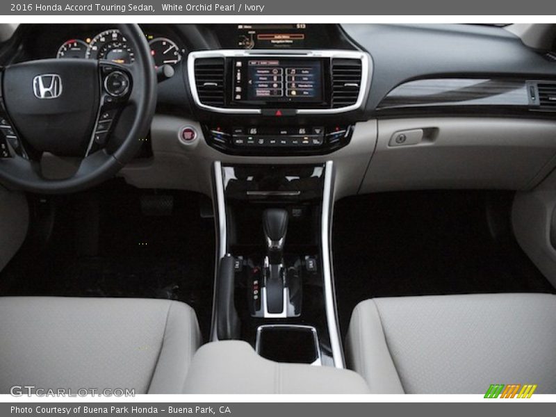 White Orchid Pearl / Ivory 2016 Honda Accord Touring Sedan