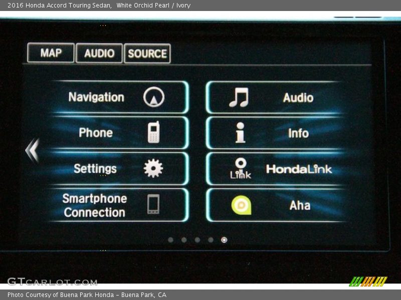 White Orchid Pearl / Ivory 2016 Honda Accord Touring Sedan