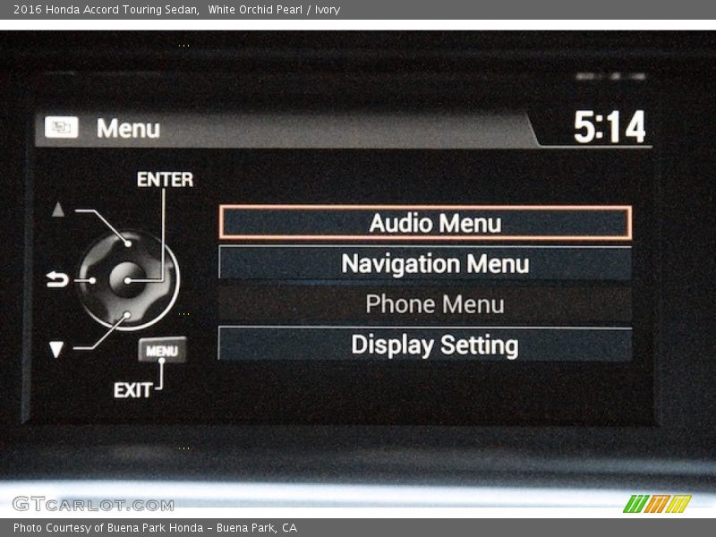 White Orchid Pearl / Ivory 2016 Honda Accord Touring Sedan