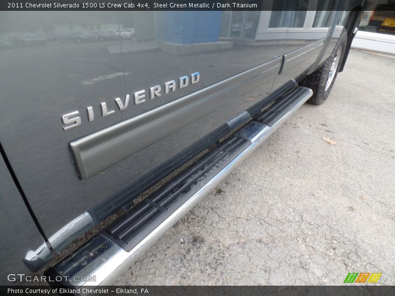 Steel Green Metallic / Dark Titanium 2011 Chevrolet Silverado 1500 LS Crew Cab 4x4