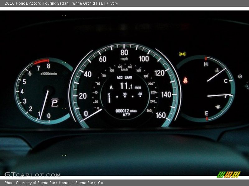 White Orchid Pearl / Ivory 2016 Honda Accord Touring Sedan
