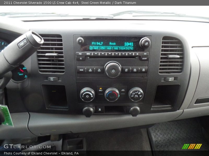 Steel Green Metallic / Dark Titanium 2011 Chevrolet Silverado 1500 LS Crew Cab 4x4