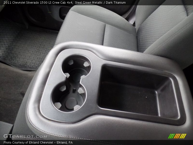 Steel Green Metallic / Dark Titanium 2011 Chevrolet Silverado 1500 LS Crew Cab 4x4