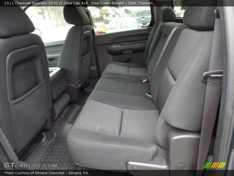 Steel Green Metallic / Dark Titanium 2011 Chevrolet Silverado 1500 LS Crew Cab 4x4