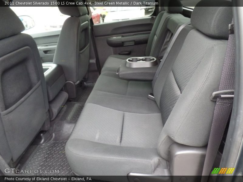 Steel Green Metallic / Dark Titanium 2011 Chevrolet Silverado 1500 LS Crew Cab 4x4