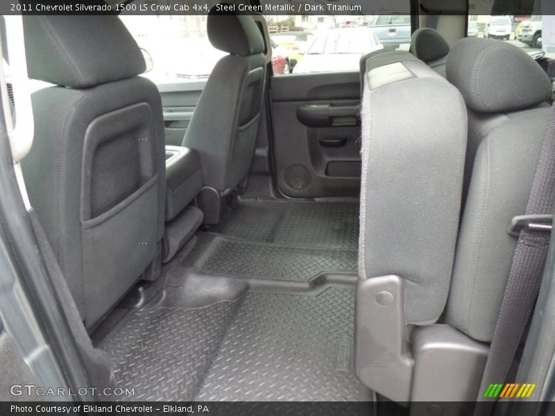 Steel Green Metallic / Dark Titanium 2011 Chevrolet Silverado 1500 LS Crew Cab 4x4