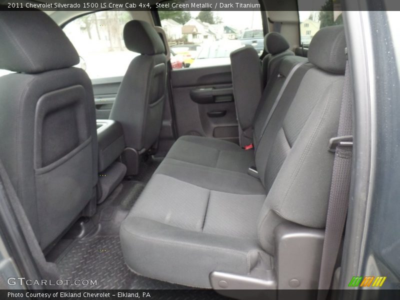 Steel Green Metallic / Dark Titanium 2011 Chevrolet Silverado 1500 LS Crew Cab 4x4