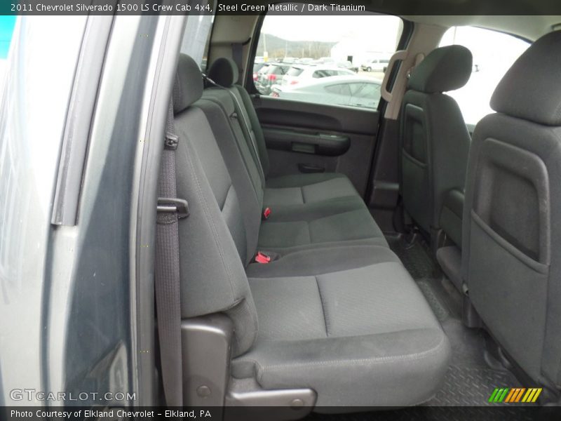 Steel Green Metallic / Dark Titanium 2011 Chevrolet Silverado 1500 LS Crew Cab 4x4