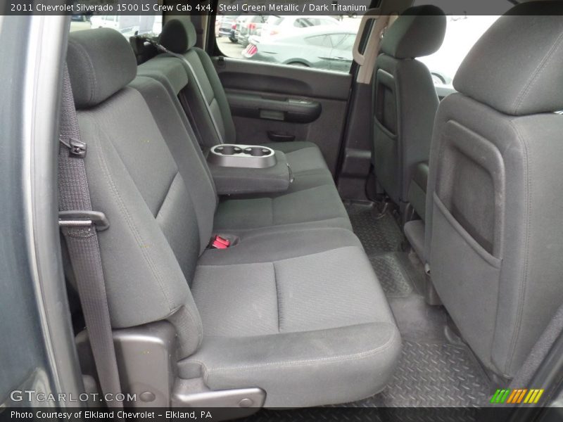 Steel Green Metallic / Dark Titanium 2011 Chevrolet Silverado 1500 LS Crew Cab 4x4