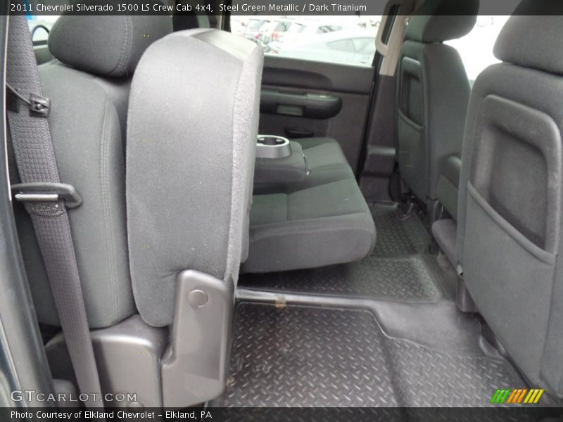 Steel Green Metallic / Dark Titanium 2011 Chevrolet Silverado 1500 LS Crew Cab 4x4