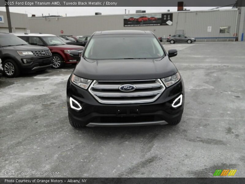 Tuxedo Black Metallic / Ebony 2015 Ford Edge Titanium AWD