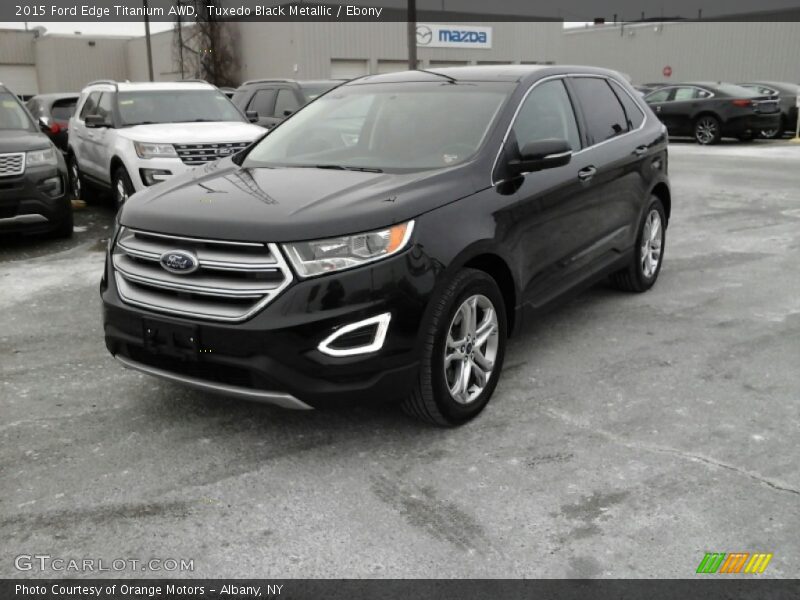 Tuxedo Black Metallic / Ebony 2015 Ford Edge Titanium AWD