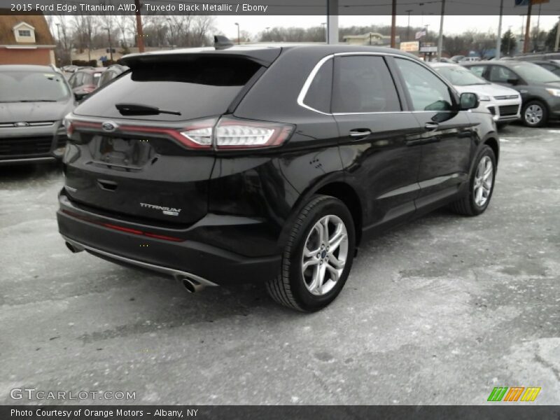 Tuxedo Black Metallic / Ebony 2015 Ford Edge Titanium AWD
