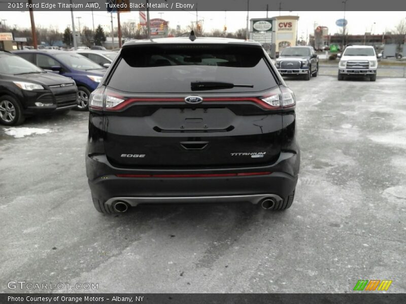 Tuxedo Black Metallic / Ebony 2015 Ford Edge Titanium AWD