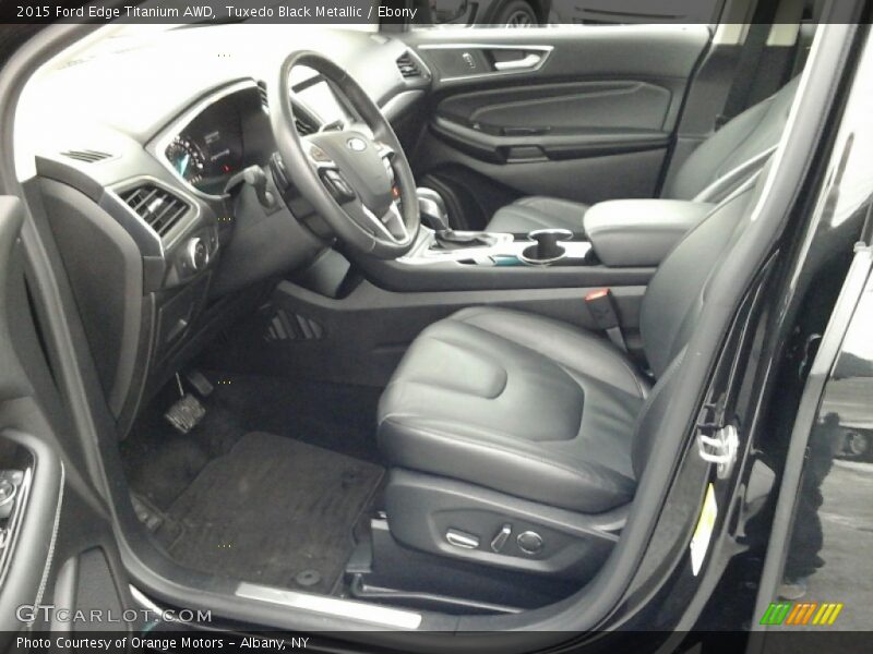 Tuxedo Black Metallic / Ebony 2015 Ford Edge Titanium AWD
