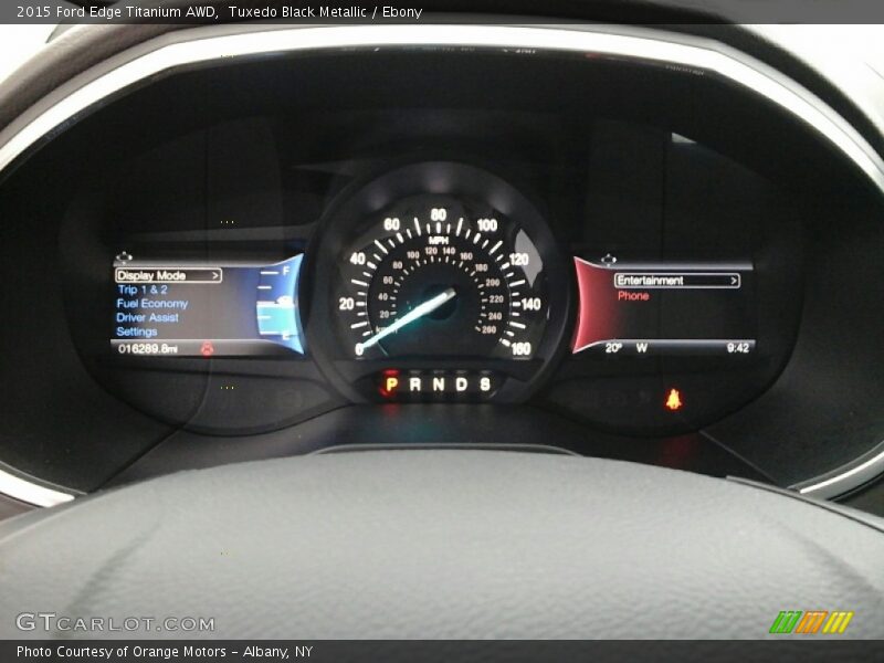 Tuxedo Black Metallic / Ebony 2015 Ford Edge Titanium AWD