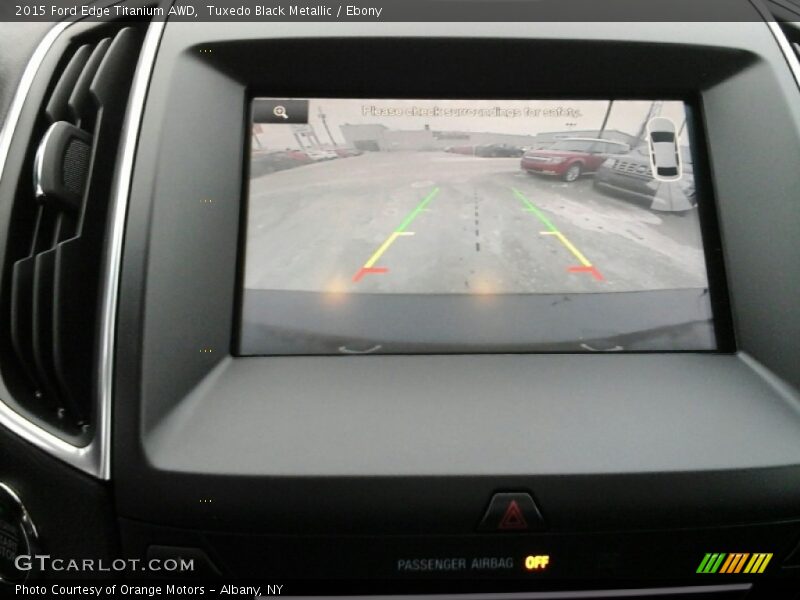 Tuxedo Black Metallic / Ebony 2015 Ford Edge Titanium AWD