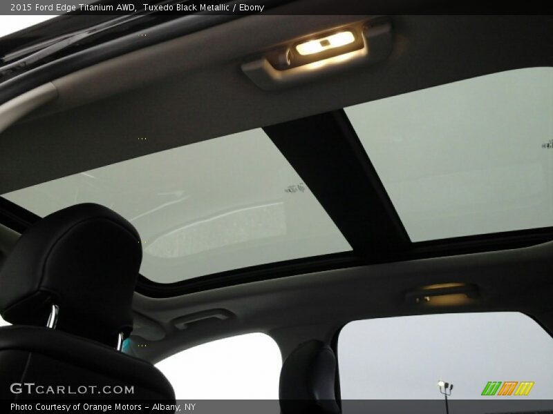 Tuxedo Black Metallic / Ebony 2015 Ford Edge Titanium AWD
