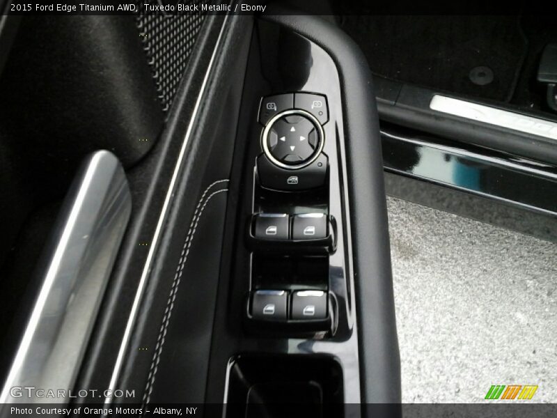Tuxedo Black Metallic / Ebony 2015 Ford Edge Titanium AWD