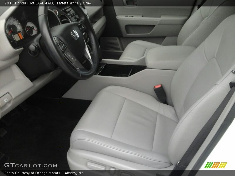 Taffeta White / Gray 2013 Honda Pilot EX-L 4WD