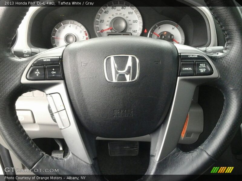 Taffeta White / Gray 2013 Honda Pilot EX-L 4WD