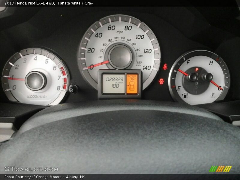 Taffeta White / Gray 2013 Honda Pilot EX-L 4WD