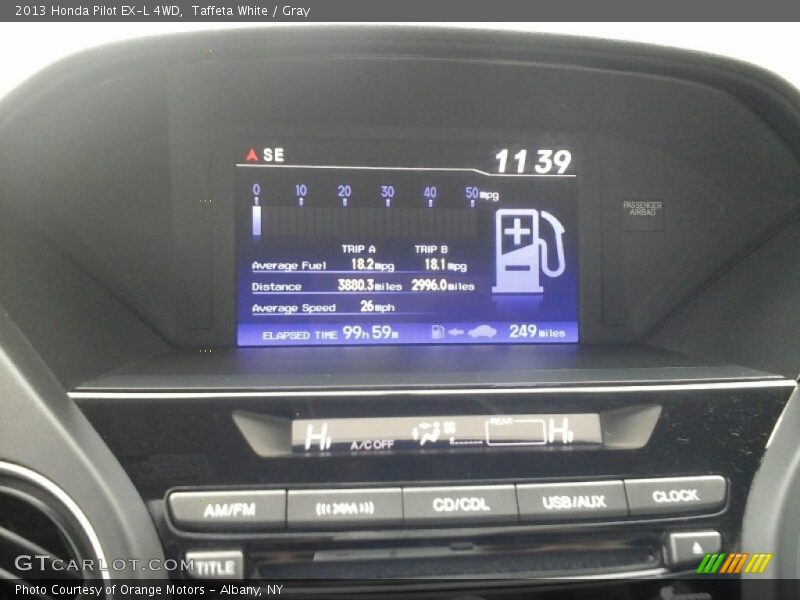 Taffeta White / Gray 2013 Honda Pilot EX-L 4WD