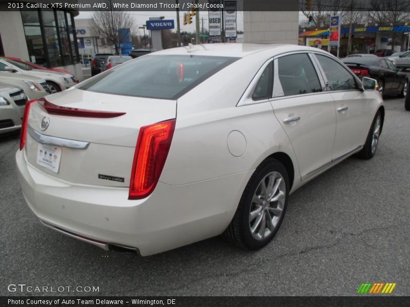 White Diamond Tricoat / Shale/Cocoa 2013 Cadillac XTS Premium AWD