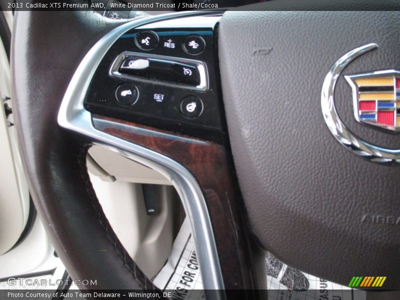 White Diamond Tricoat / Shale/Cocoa 2013 Cadillac XTS Premium AWD