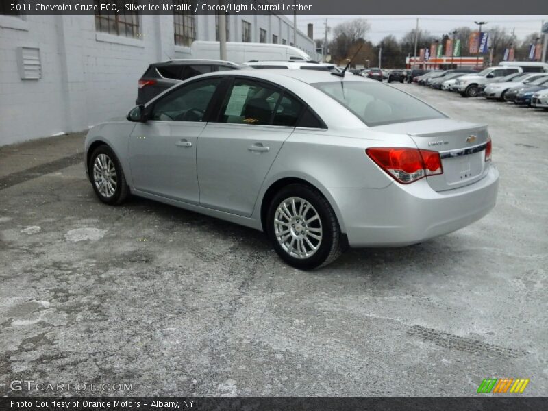 Silver Ice Metallic / Cocoa/Light Neutral Leather 2011 Chevrolet Cruze ECO