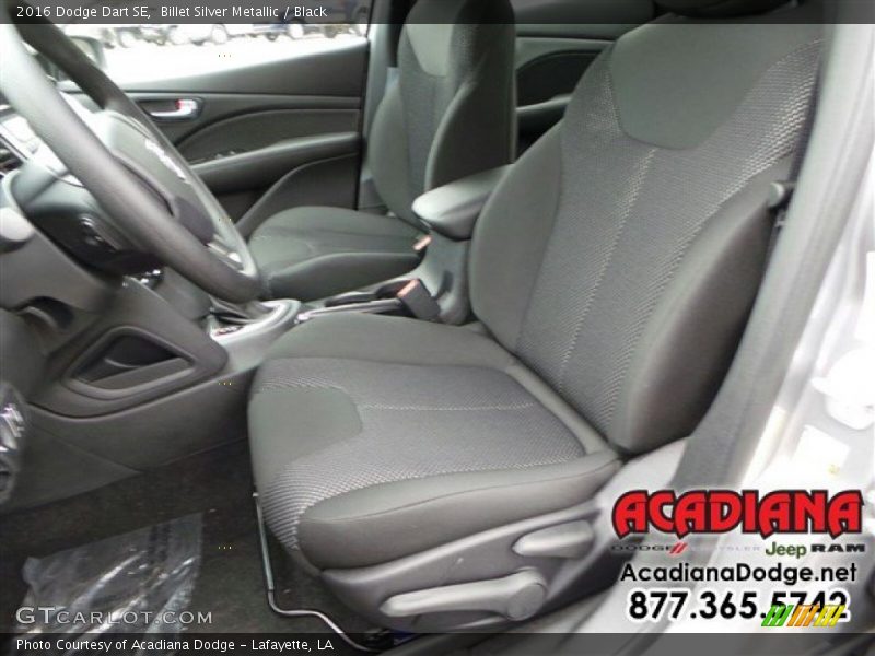 Billet Silver Metallic / Black 2016 Dodge Dart SE