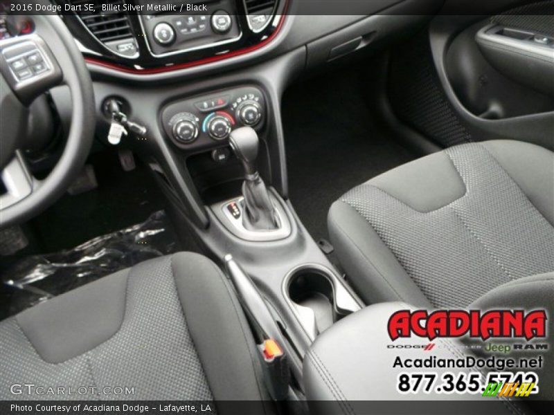 Billet Silver Metallic / Black 2016 Dodge Dart SE