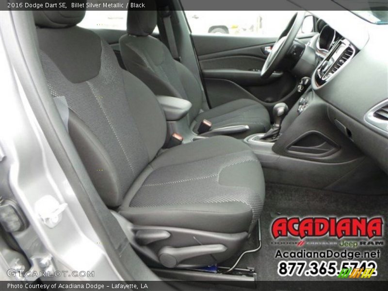 Billet Silver Metallic / Black 2016 Dodge Dart SE