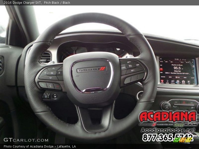 Pitch Black / Black 2016 Dodge Charger SXT
