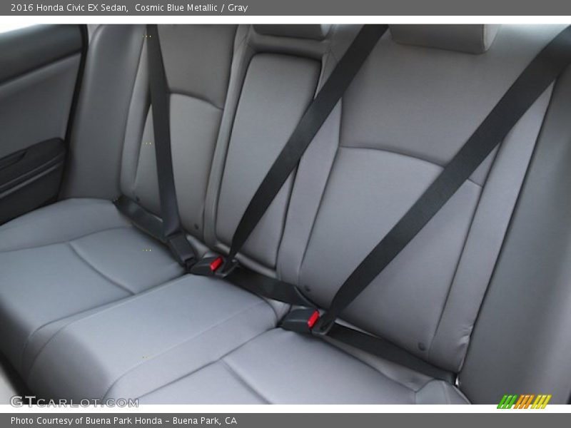 Cosmic Blue Metallic / Gray 2016 Honda Civic EX Sedan