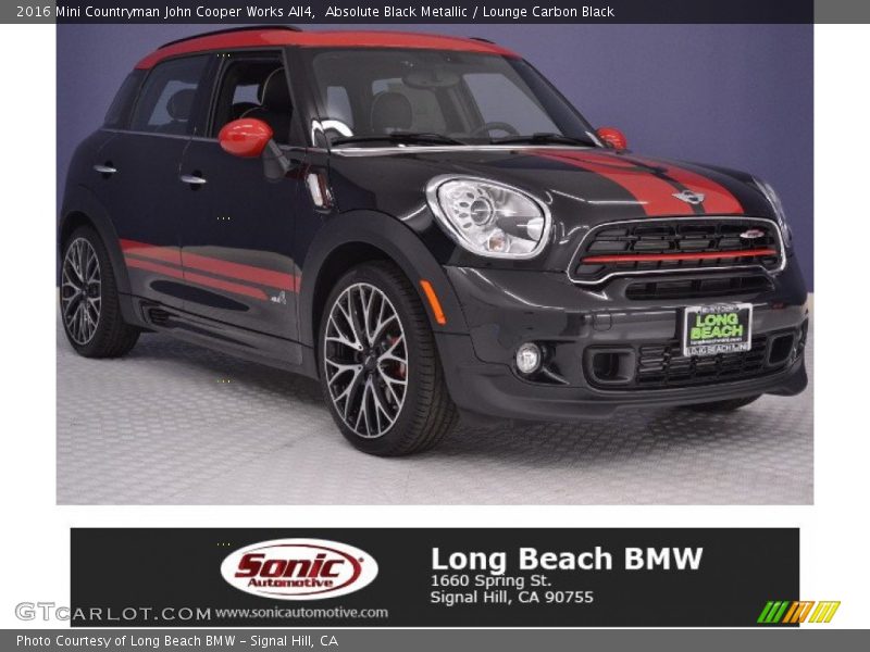 Absolute Black Metallic / Lounge Carbon Black 2016 Mini Countryman John Cooper Works All4