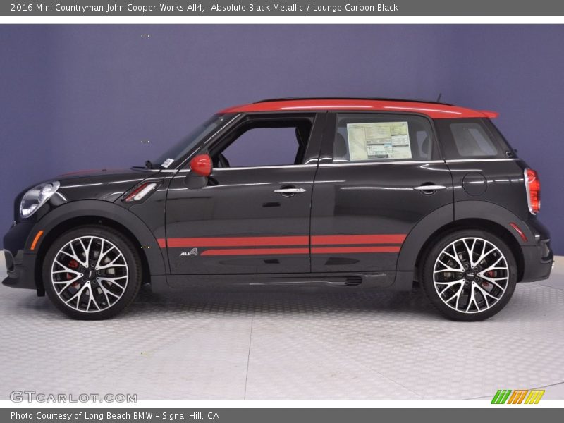 Absolute Black Metallic / Lounge Carbon Black 2016 Mini Countryman John Cooper Works All4