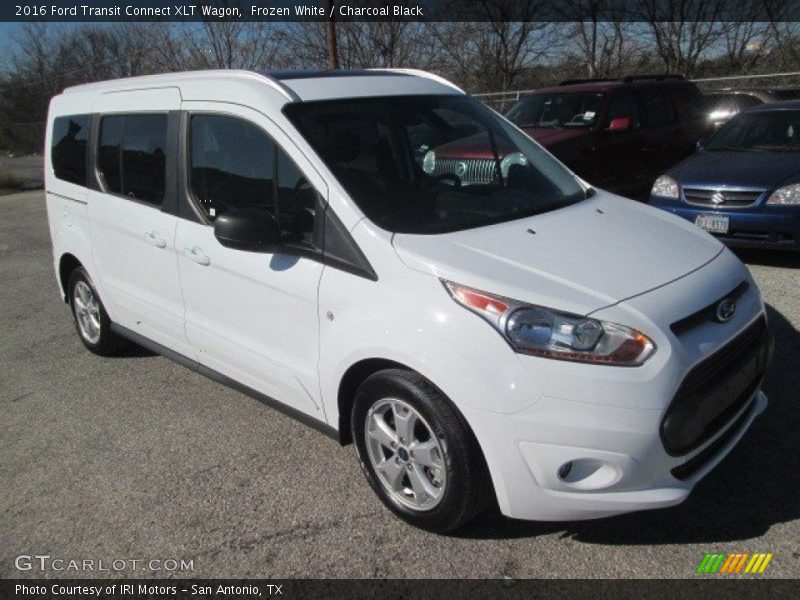 Frozen White / Charcoal Black 2016 Ford Transit Connect XLT Wagon