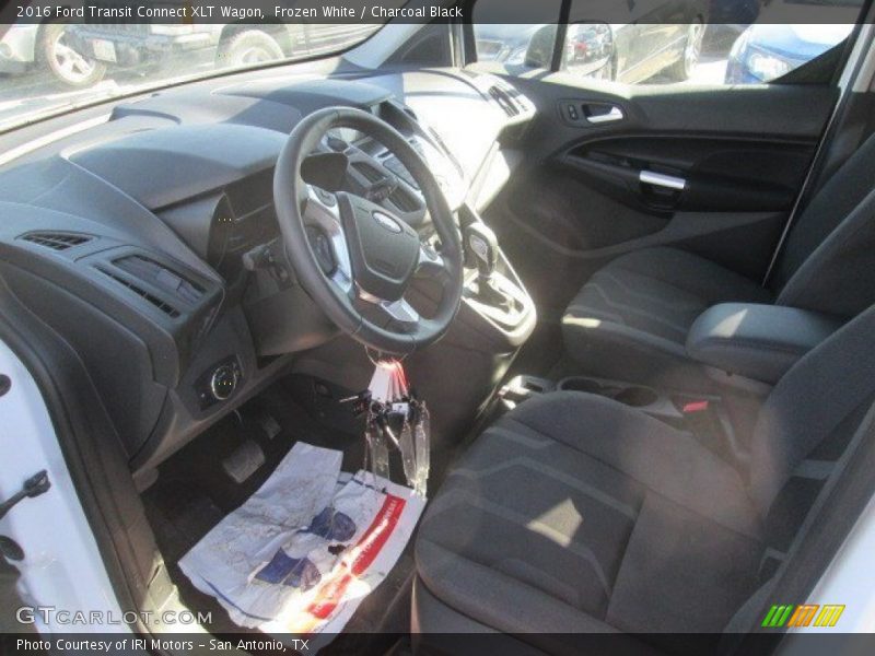 Frozen White / Charcoal Black 2016 Ford Transit Connect XLT Wagon