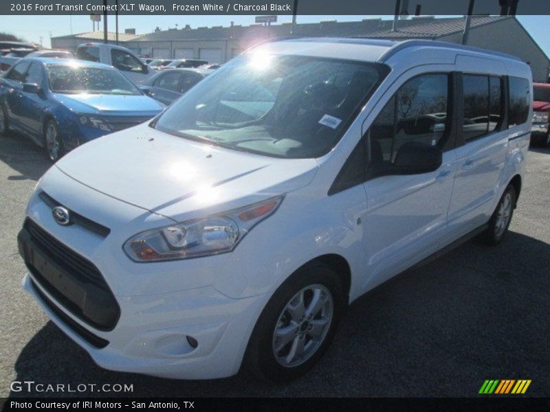 Frozen White / Charcoal Black 2016 Ford Transit Connect XLT Wagon