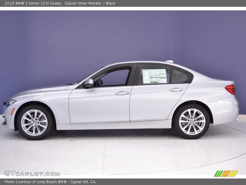 Glacier Silver Metallic / Black 2016 BMW 3 Series 320i Sedan