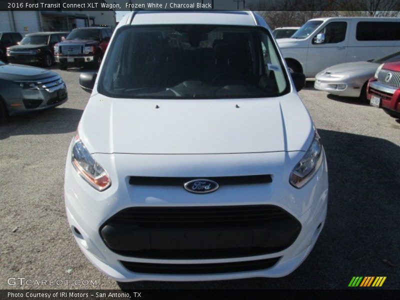 Frozen White / Charcoal Black 2016 Ford Transit Connect XLT Wagon