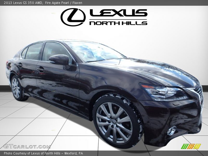 Fire Agate Pearl / Flaxen 2013 Lexus GS 350 AWD