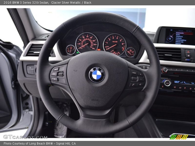Glacier Silver Metallic / Black 2016 BMW 3 Series 320i Sedan