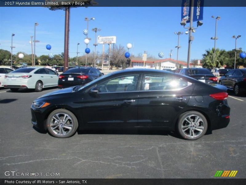 Black / Beige 2017 Hyundai Elantra Limited