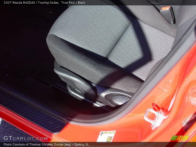 True Red / Black 2007 Mazda MAZDA3 i Touring Sedan