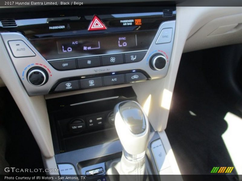 Black / Beige 2017 Hyundai Elantra Limited