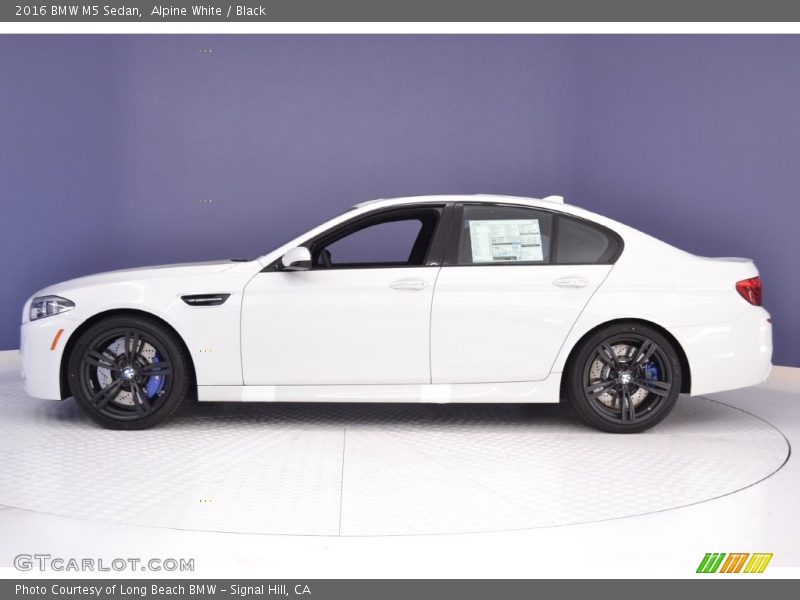 Alpine White / Black 2016 BMW M5 Sedan