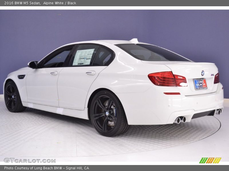 Alpine White / Black 2016 BMW M5 Sedan