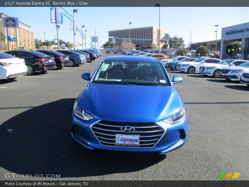 Electric Blue / Gray 2017 Hyundai Elantra SE